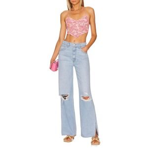 MOTHER Snacks! The Fun Dip Puddle Slice in Lots of Nibbles Jeans Size 33